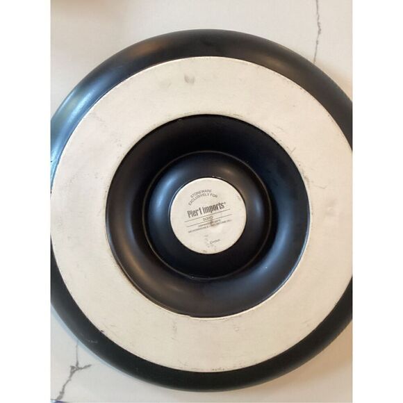 Pier One Imports Soho Ceramic Stoneware Take A Dip Black Serving Dish - Picture 5 of 5